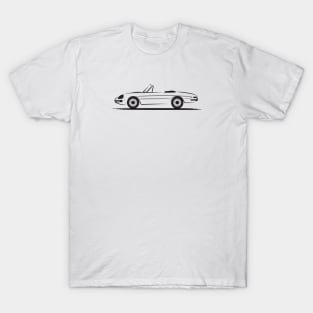 Alfa Romeo Giulietta Spider Duetto Graduate Black T-Shirt